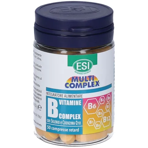 ESI - Multicomplex Vitamine B, Integratore Alimentare Multivitaminico del Gruppo B, con