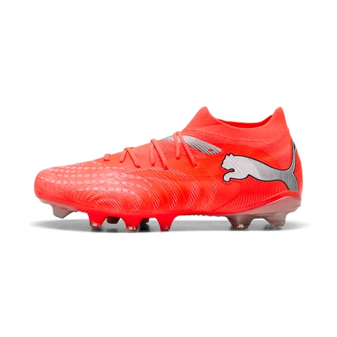 PUMA Future 9 Match FG/AG, Scarpe da Calcio Unisex Adulto, Rosso Brillante Bianco Nero