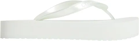 Calvin Klein Donna Infradito Flatform con Zeppa, Turchese (Misty Blue), 39