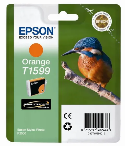 Epson T1599 Cartuccia d'Inchiostro Originale, Colore Arancione