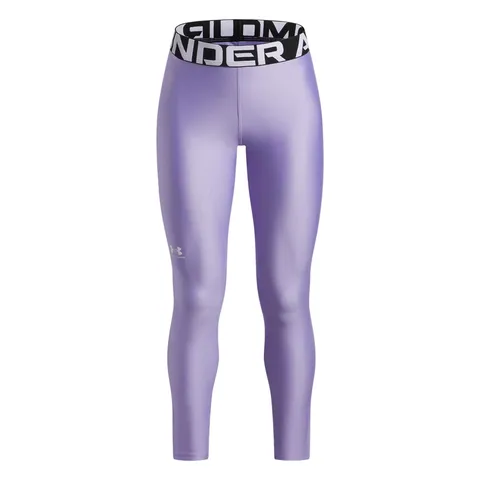 Under Armour Bambina HeatGear Legging, Leggins Sportivi Super Leggeri per Allenamento, educazione Fisica e Atletica, Pantaloni Palestra Elasticizzati,Transparent/White,YXL