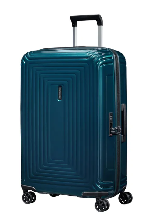 Samsonite Neopulse - Spinner M, Valigia, 69 cm, 74L, Blu (Metallic Blue)