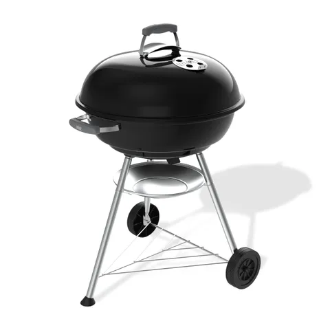 Weber Barbecue a carbone Compact Kettle 57 cm con supporto e ruote/BBQ classico, finitura