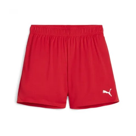 PUMA teamGOAL Shorts Wmns - Pantaloncini in Maglia Adulti Unisex, PUMA Red-PUMA White