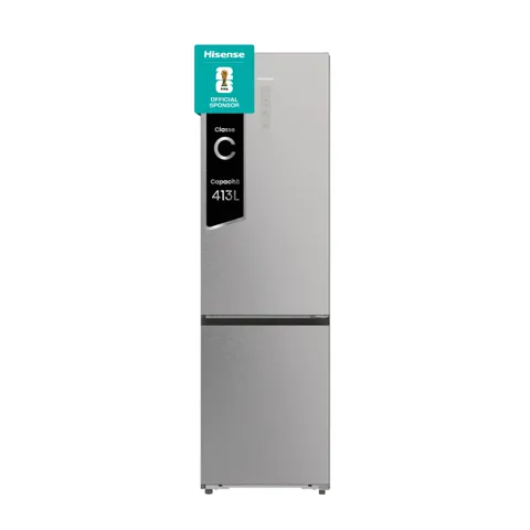 Hisense RB5P410SACC Frigorifero Combinato Total No Frost, Stainless Steel, 203x65.8cm