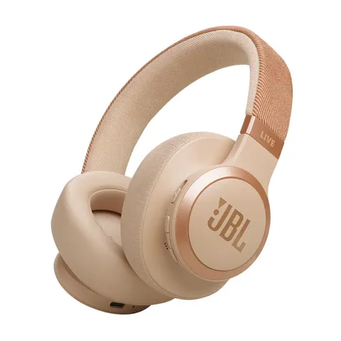 JBL Live 770 NC Cuffie Over-Ear Beige
