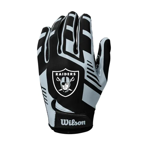 Wilson Guanti da football AD NFL Stretch Fit, Vestibilità Sicura e Presa Salda, In
