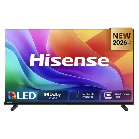Hisense Smart TV QLED 40" FHD TV 40E5ST, 60Hz, Audio Dolby Atmos, Vidaa OS con 1000+ APP