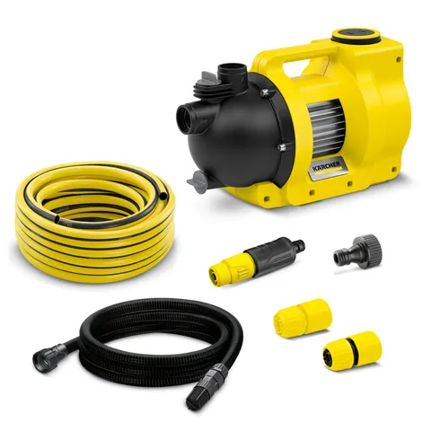 Kärcher Elettropompa da Giardino BP 5.000 Garden Set Plus, Portata 5.000 l/h, Altezza di