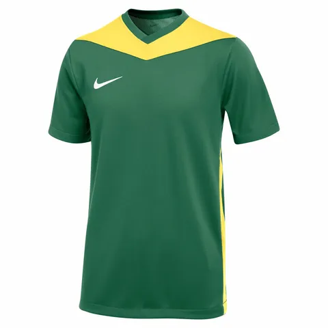 Nike FD7438-303 Dri-Fit Park Derby IV T-Shirt Unisex Pine Green/Tour Yellow/White Taglia