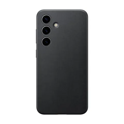 Samsung Vegan Leather Case cover in pelle vegetale per Galaxy S24, Black