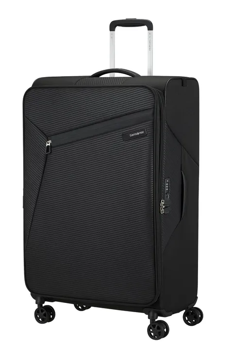 Samsonite Litebeam - Spinner L, Valigia Espandibile, Nero, Spinner 77 cm