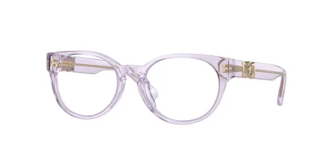 Versace Kids VK 3323U 5372 - Occhiali da vista ovali, in plastica, 47 mm, colore: Rosa