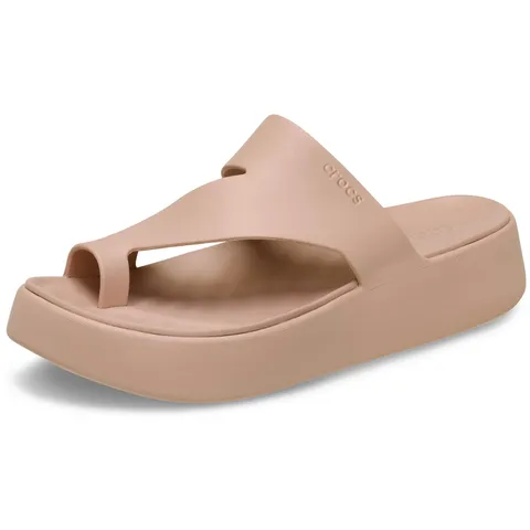 Crocs Getaway Platform Toe Loop, Sandali Donna, Pink Caramel, 42/43 EU