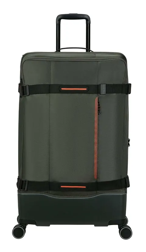 American Tourister Urban Track - Spinner L, Valigia, 79 cm, 106 L, Verde (Dark Khaki)