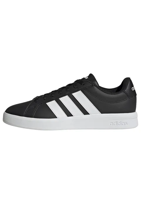 adidas Uomo Grand Court Base 3.0 Shoes, Core Black/Ftwr White/Core Black, 36 EU