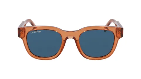 Lacoste L6023S/N Occhiali da sole rosso mattone lente blu