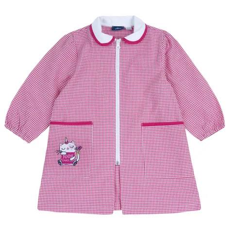 Chicco Grembiule Bambine e ragazze Scuola Elementare con Comoda Chiusura a Zip, Tasche e