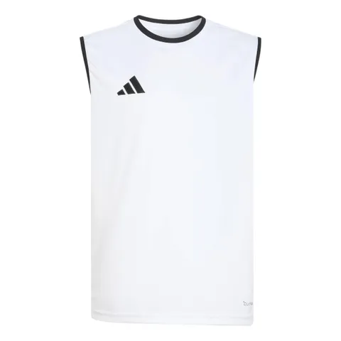 adidas Unisex - Bambini e Ragazzi Entrada26 Sleeveless Jersey Kids Shirt, White/Black