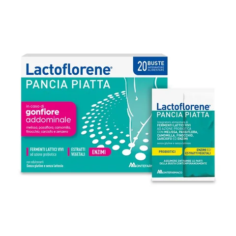 Lactoflorene Pancia Piatta, Fermenti Lattici, Probiotici, Senza Glutine Senza Lattosio