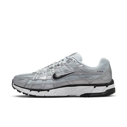 Nike FD9876-101 P-6000 Donna, White/Black-Metallic Silver EU 38