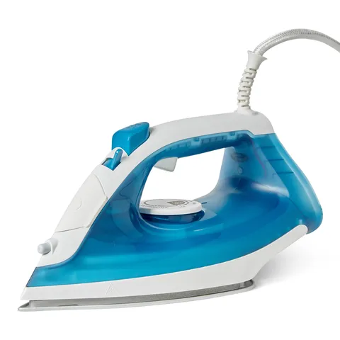 Amazon Basics Ferro da Stiro a Vapore con Piastra Antiaderente, 1800 W, Vapore Continuo