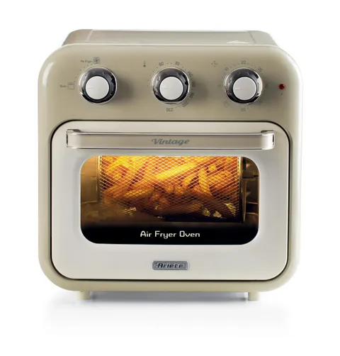 Ariete 4632 Friggitrice ad aria e forno Vintage, 1400W, 2in1, Capacità 16L, Accessori