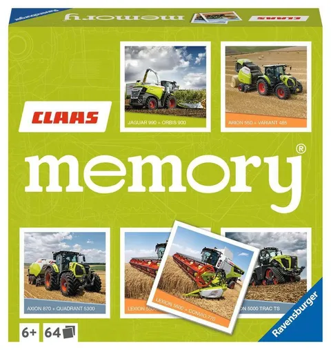 Ravensburger Claas memory® - 20882 - il gioco classico per tutti gli appassionati di