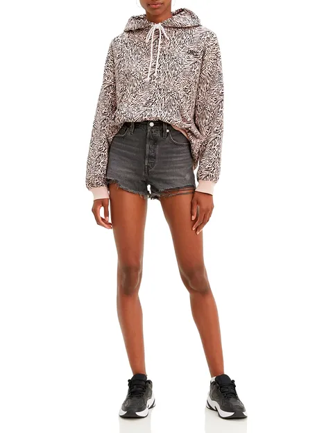 Levi's 501 Original Short Eat Your Words, Pantaloncini Donna, Grigio (Eat Your Words), 24W