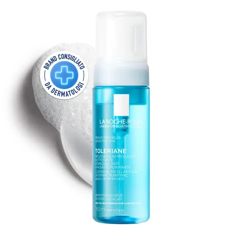 La Roche-Posay Physiologique, Mousse Acqua Micellare Detergente, Per Pelli Sensibili