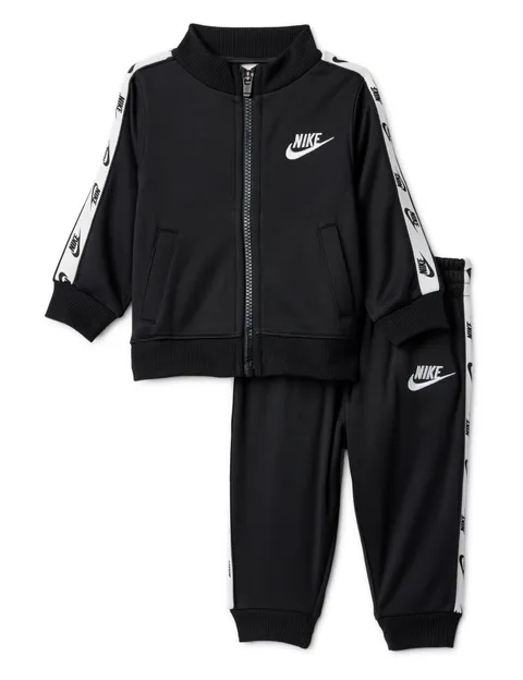 Nike Full Zip With Logo Tap Set per bambini Black 12 mesi