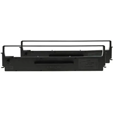 Epson Sidm Nastro per Stampante per Lx-350/300+/300+Ii, Confezione Doppia, Nero