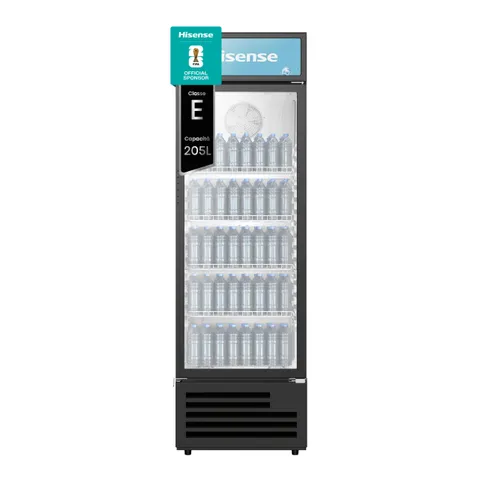 Hisense CPC221F7ABE Frigorifero commerciale bevande, Capacità 205 litri, Illuminazione