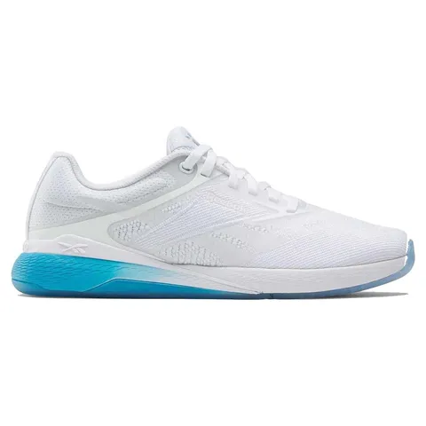 Reebok Sneaker da Donna Nano X5, FTW White/Future Cyan, 40,5 EU, FTW White Future Cyan