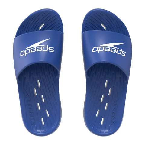 Speedo Slide J Ciabatte per Unisex Bambini, Blu Navy/Bianco, 33