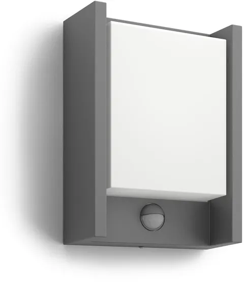 Philips Arbour LED Lampada da Parete, per Esterni, UltraEfficient, con Sensore, Luce