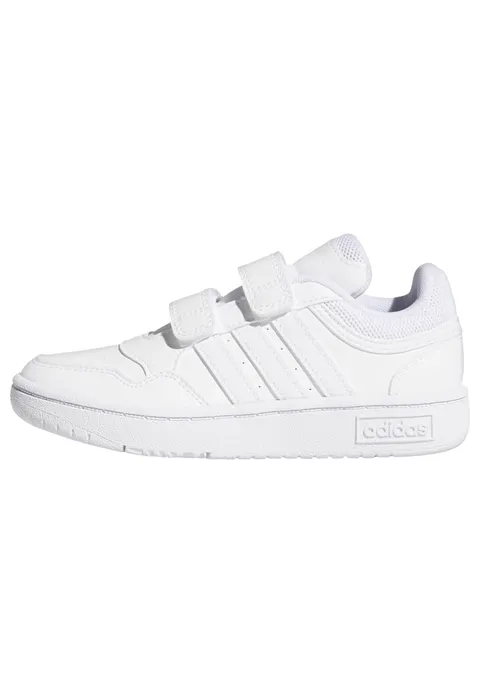 adidas Unisex - Bambini Hoops Lifestyle Basketball Hook-and-Loop Shoes, Cloud White