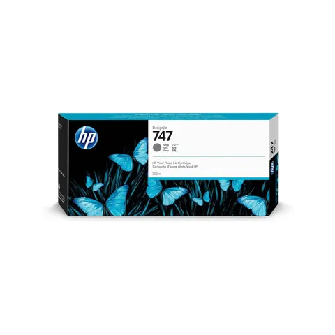 HP 747 P2V86A, Cartuccia Originale, Compatibile con le Stampanti DesignJet Serie Z9, Grigio
