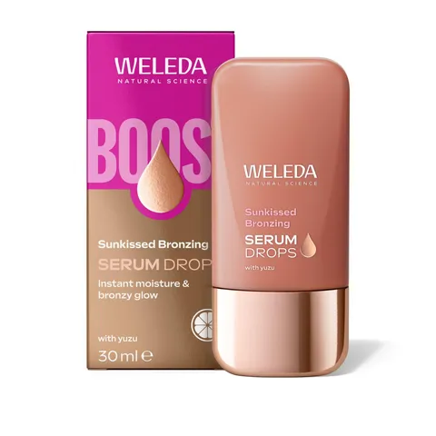 Weleda Siero Bronzing Booster Drops, nutre intensamente la pelle e le dona un aspetto