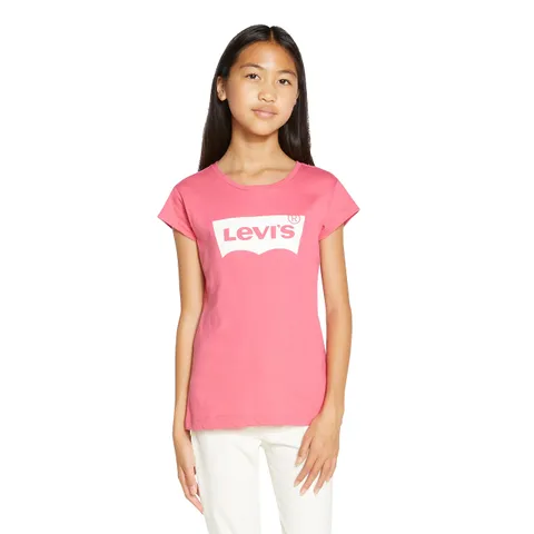 Levi's Lvg S/S Batwing Tee, T-shirt Bambine e ragazze, Rosa (Tea Tree Pink), 14 anni