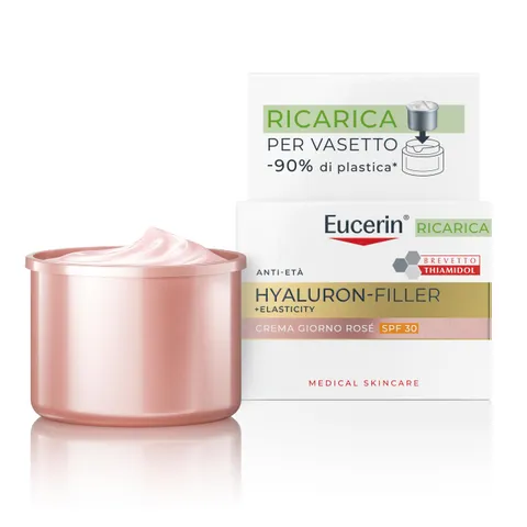 Eucerin Hyaluron-Filler + Elasticity Refill Crema Giorno Rosé SPF 30 50 ml, Crema