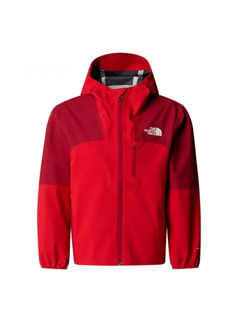THE NORTH FACE NF0A8AY47IR TEEN HIKE PACKABLE SHELL Giacca Unisex Bambino HIGH RISK RED/GARNET RE Taglia S