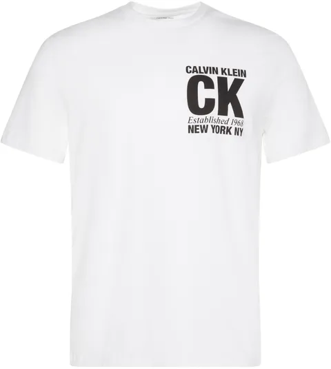 Calvin Klein Uomo SS 30s WHSL SP CK Corner Graphic LV04RE819G, Bianco, L, Bianco (Bianco