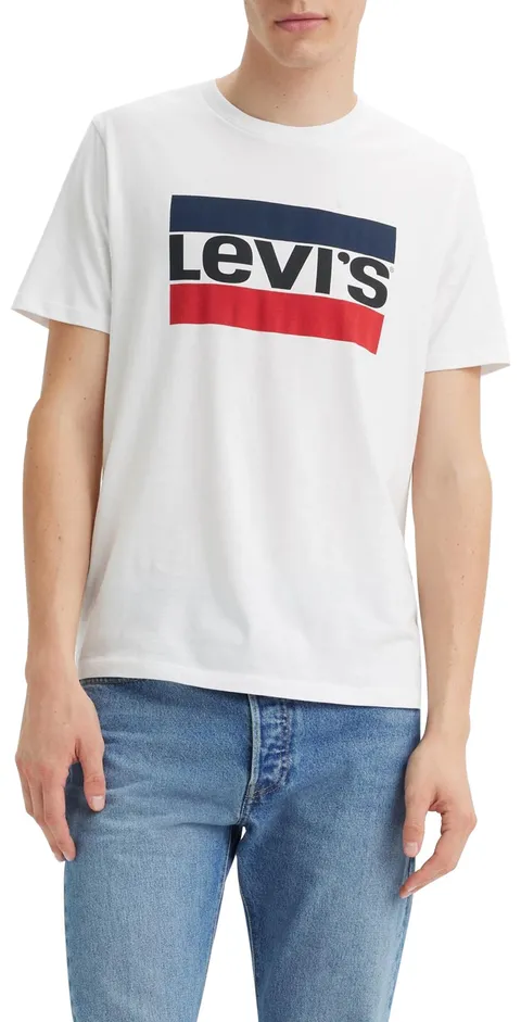 Levi's Sportswear Logo Graphic 84 Sportswear L, Maglietta Uomo, Bianco (84 Sportswear