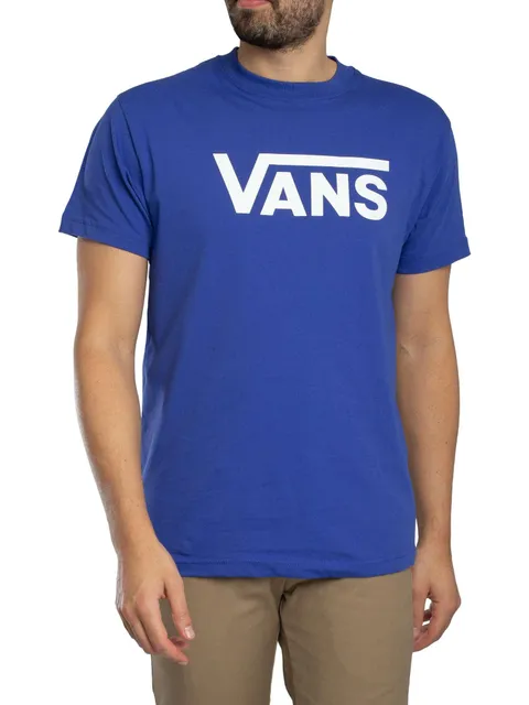 Vans Uomo T-Shirt con Logo Classico, Royal Cobalt, L