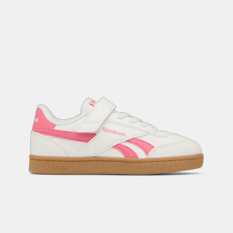 Reebok Sneaker Unisex per Bambini Smash Edge Elastic & Top Strap, Chalk Passionpink