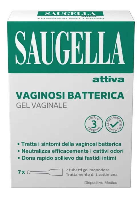 Saugella Attiva Vaginosi Batterica, Gel Vaginale per il Trattamento dei Sintomi, con