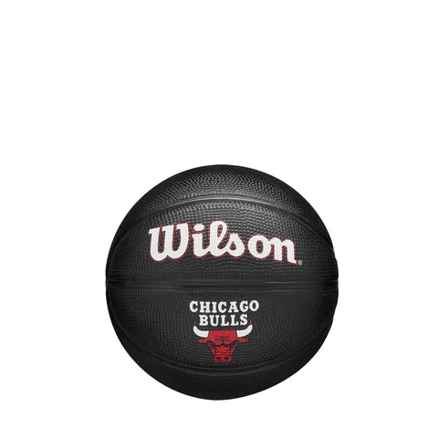 Wilson Mini Pallone da Basket NBA Team Tribute, Dotato di Canali di Precisione e Presa