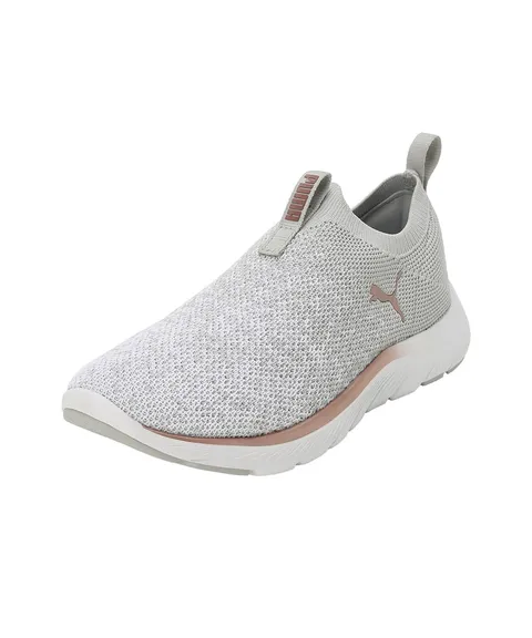 PUMA Women Softride Remi Slip-on Knit Wn's Scarpe da corsa su strada, Ash Gray Puma White