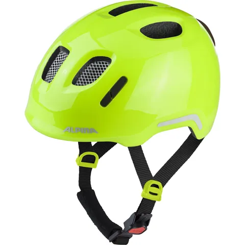 Alpina XIMO 2 Flash - Casco da bici leggero e sicuro per bambini con LED integrati - be